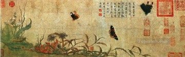 Zhaocang butterfly antique Chinese Oil Paintings